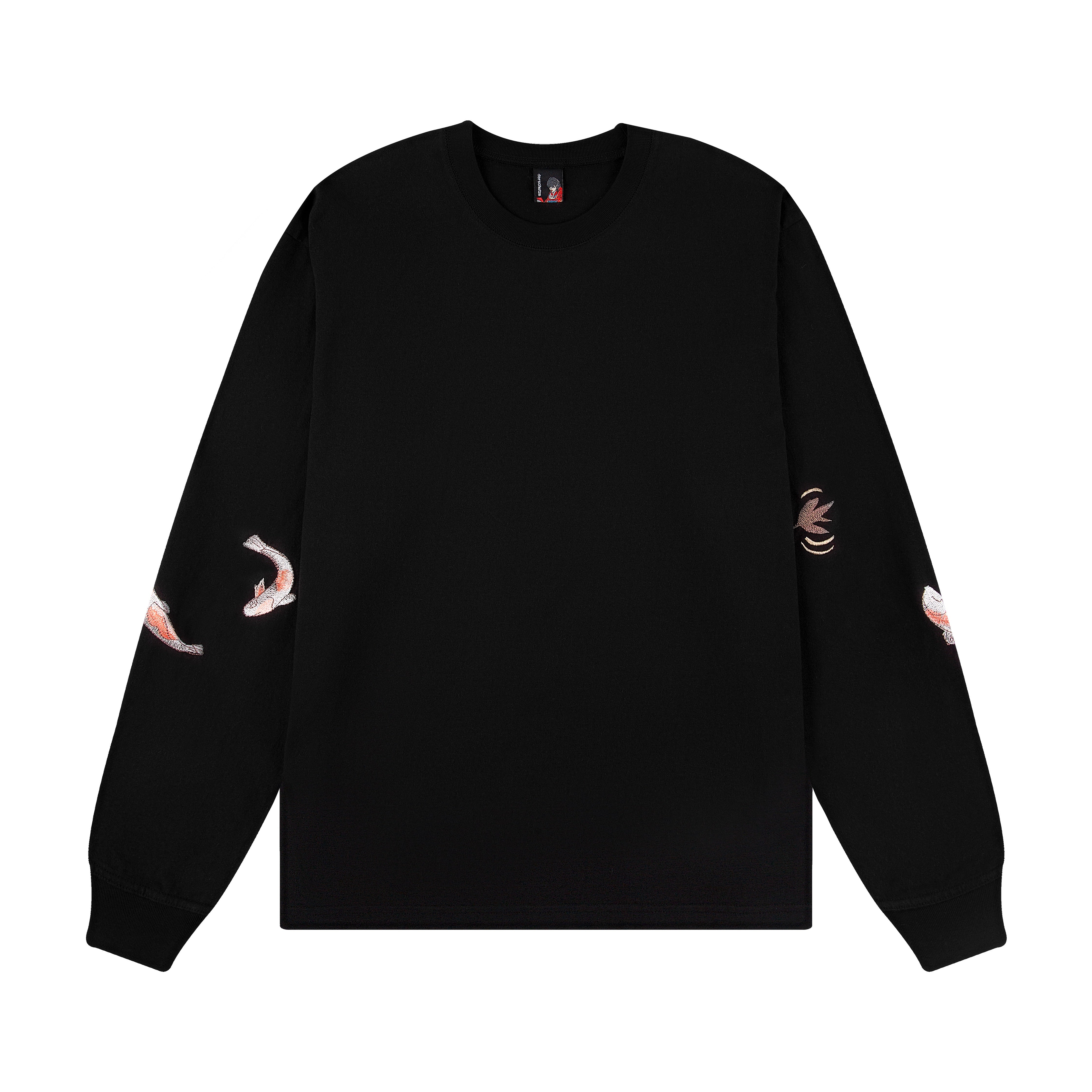 【Raucohouse】Outfitters printing over long sleeve Moonlit Snow Long-Sleeve Crop Top — Go Figure