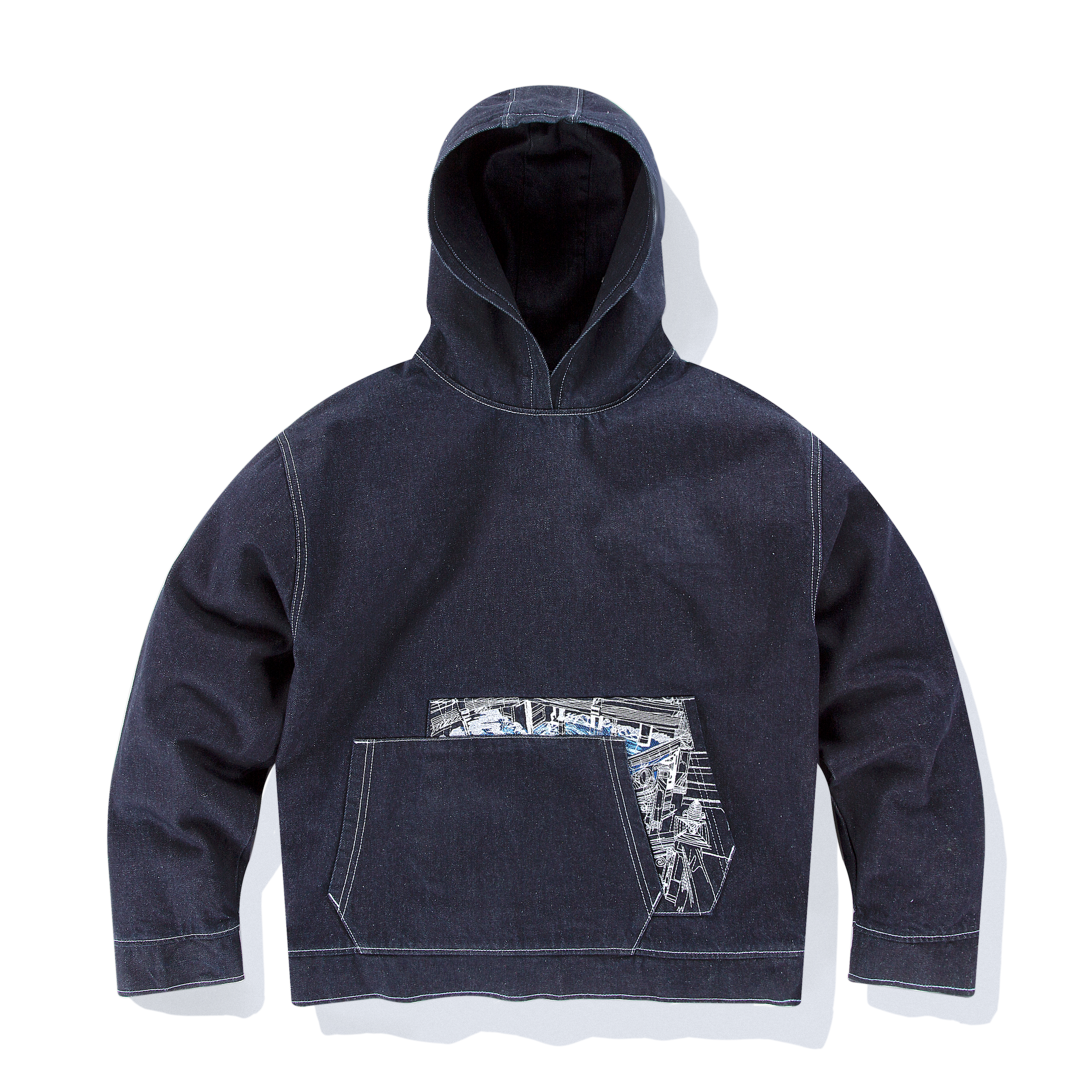 トップス SS DESCENDANT SHIP HOODY Occurance Hoodie - BLUE SPORTSWEAR Hoodies & Pullovers