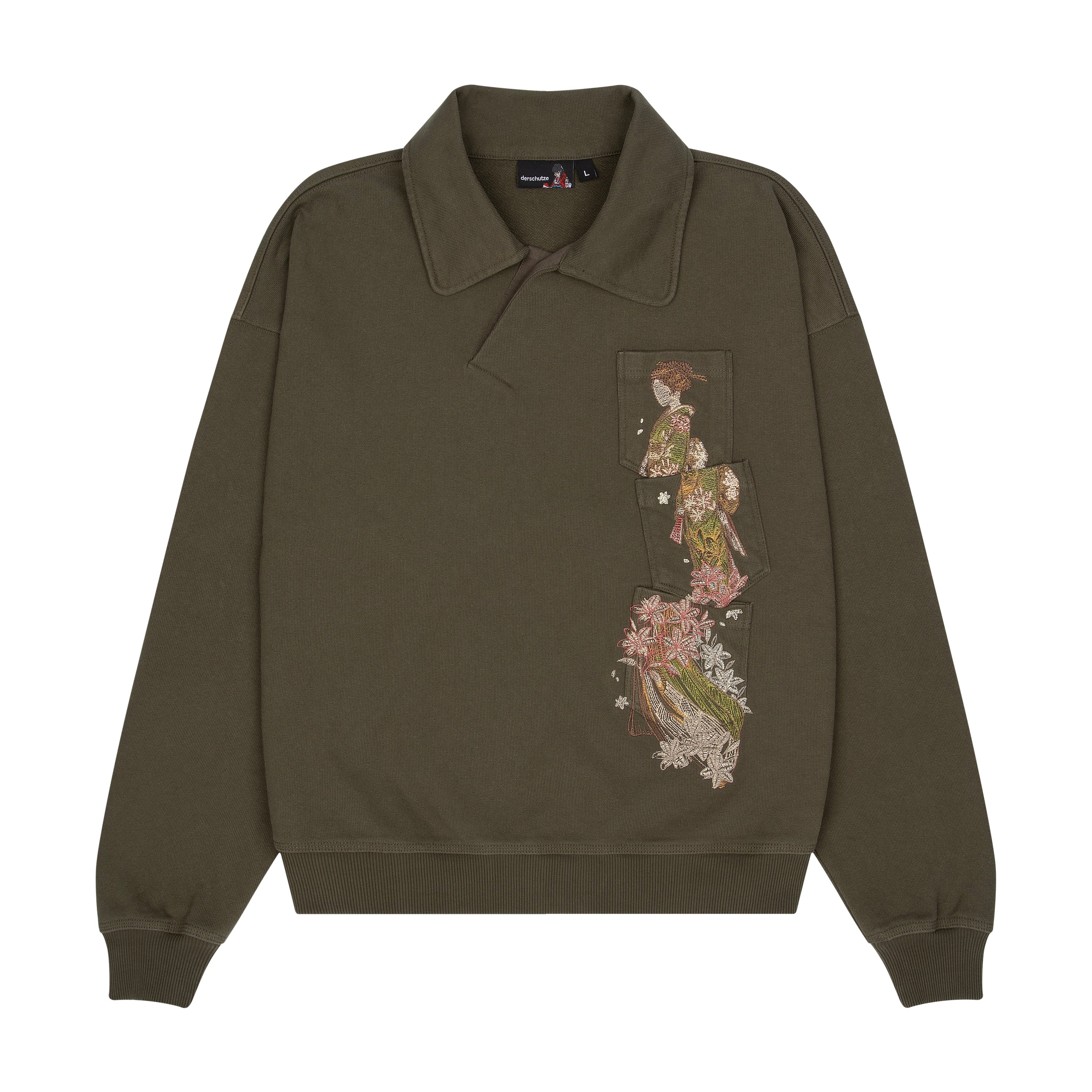 トップス Embroidery Polo Sweatshirt Polo Ralph Lauren Logo-Embroidered Crewneck Sweatshirt | Saks