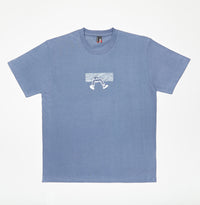 "falling man" T-Shirt blue/grey