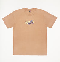 "kampf" T-Shirt brown