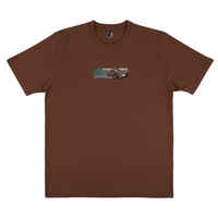 "grand theft" T-shirt brown