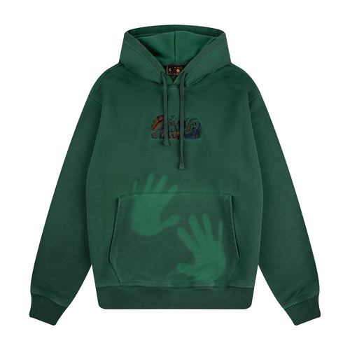 "super kid" Hoodie green