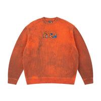 "super kid" heat reactive knit orange