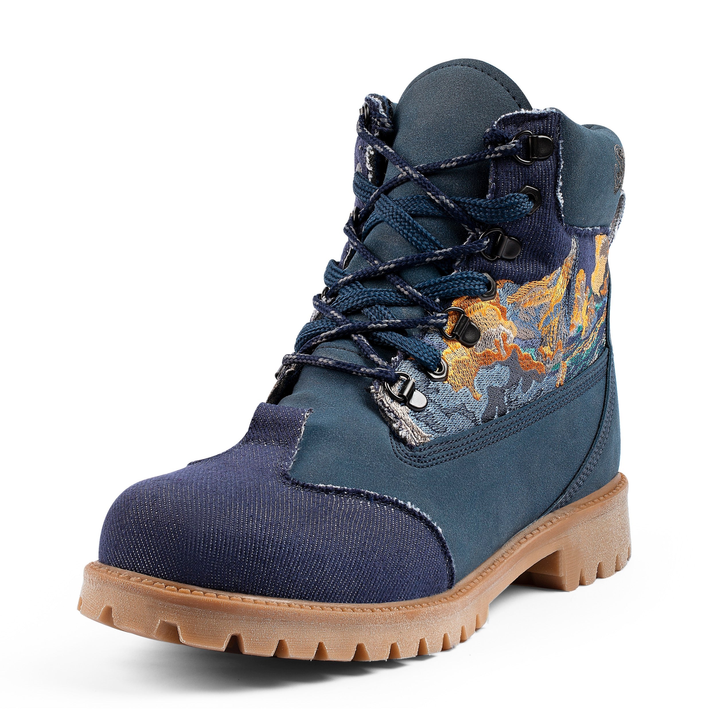 Blue camo store timberland boots