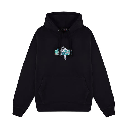 "flowers" Hoodie black