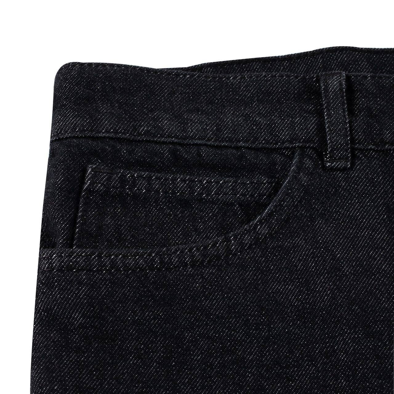 Laser-Distressed Denim Jeans