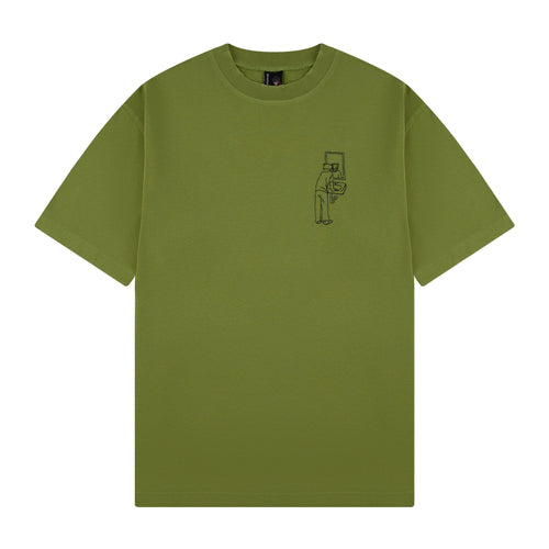 "faces" T-Shirt green