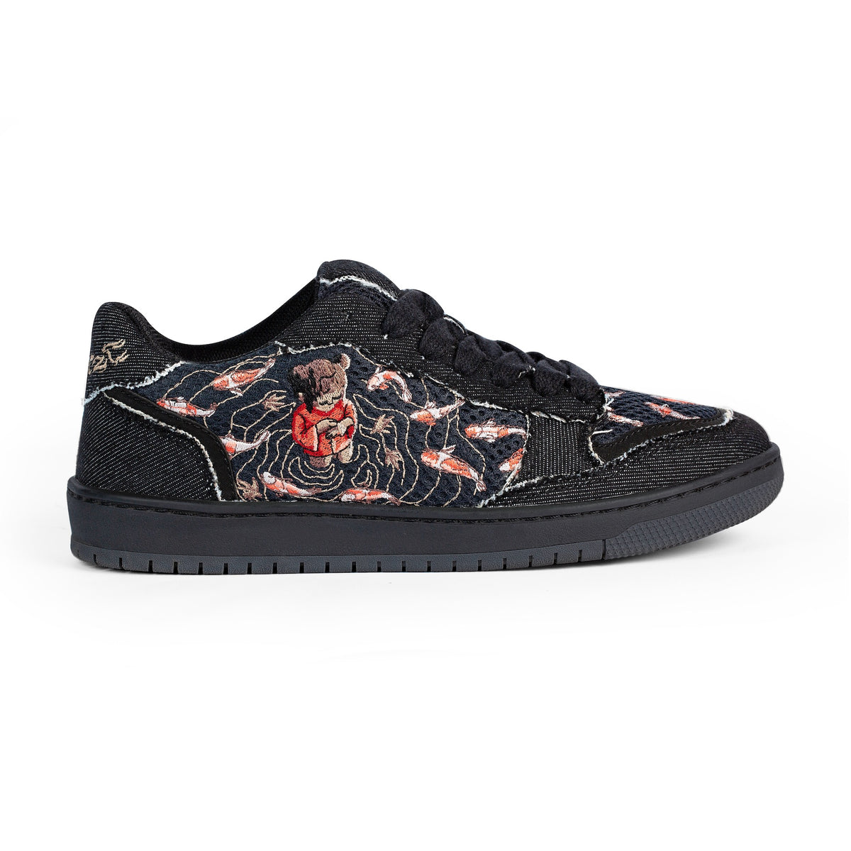KoiFish Black Trail Hiking Shoes Koi Fish Shoes - Etsy main image 2