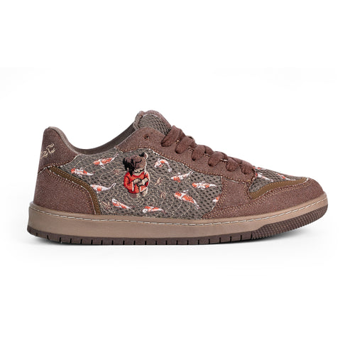 "koi fish" sneaker brown