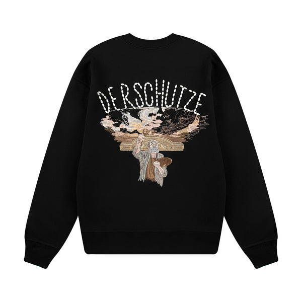 Men's Visionary Embroidered Crewneck - Black – Afrovisions Media