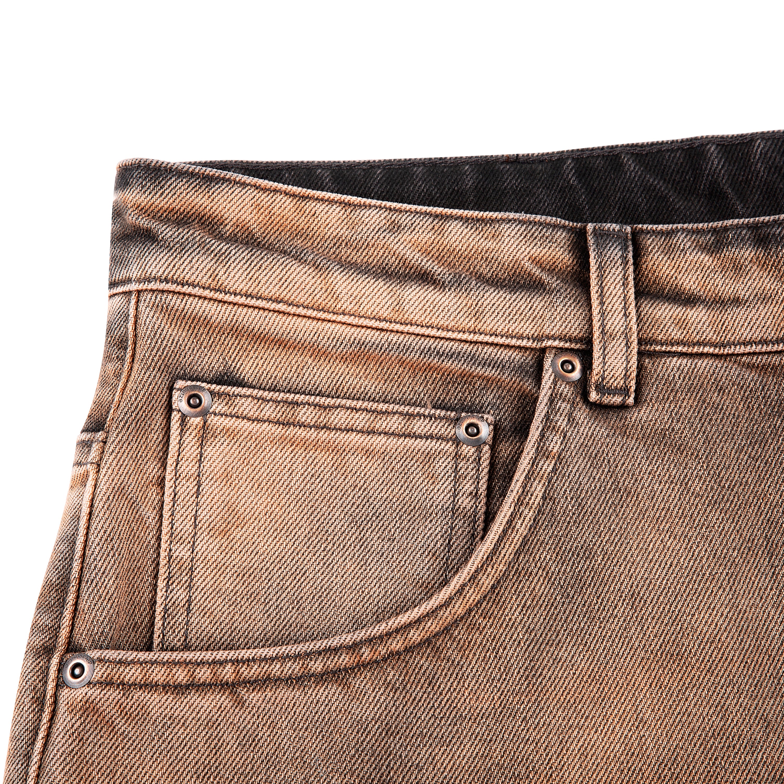 【YOURNUS】Bronze Gradation Wide Denim awakening