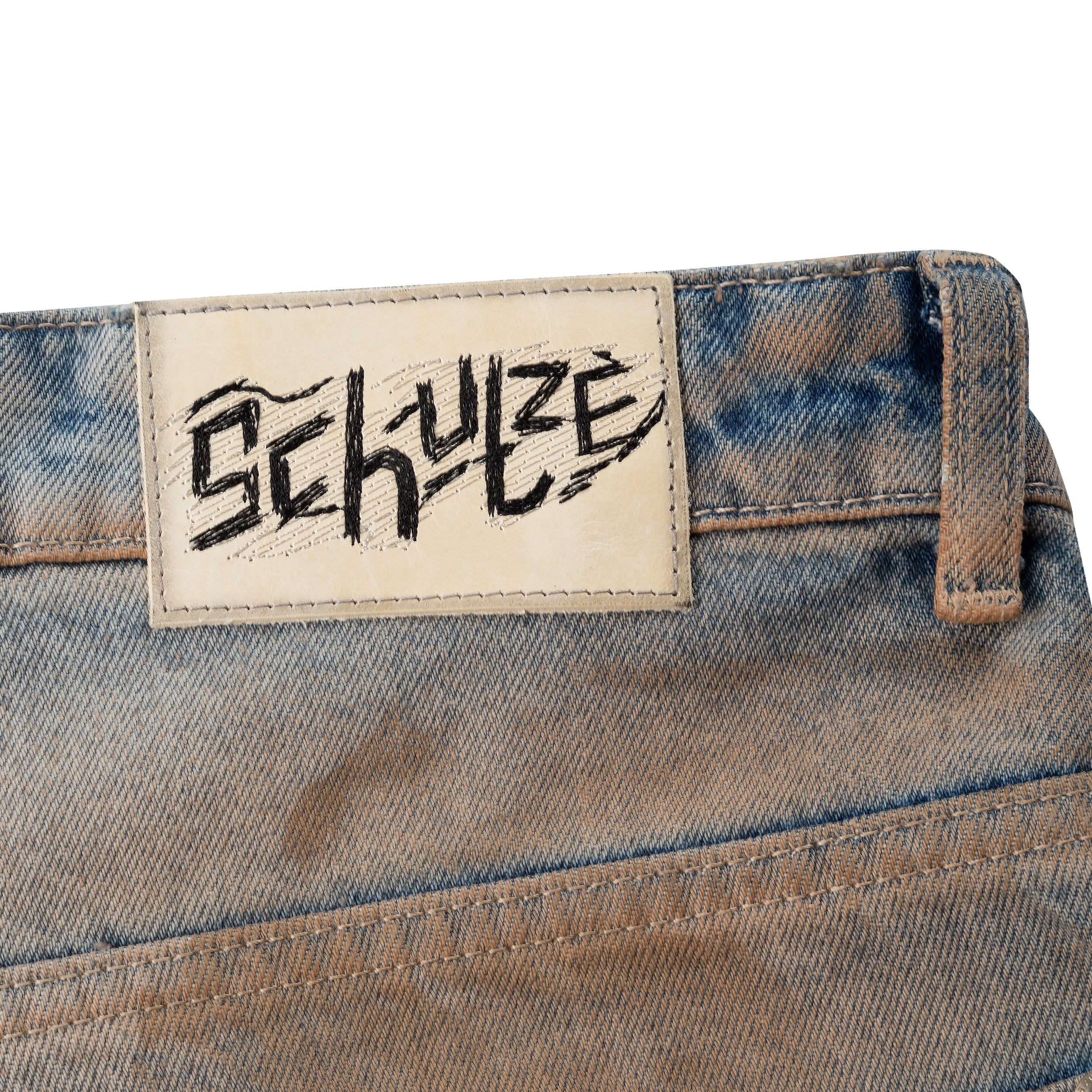 【COSYHARU】Mud Washing Denim Pants mud-Washing denim pants - COSYHARU | 60% - Asian Fashion