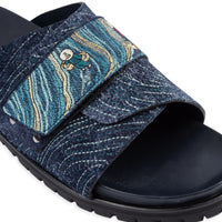 "lotus" slides navy