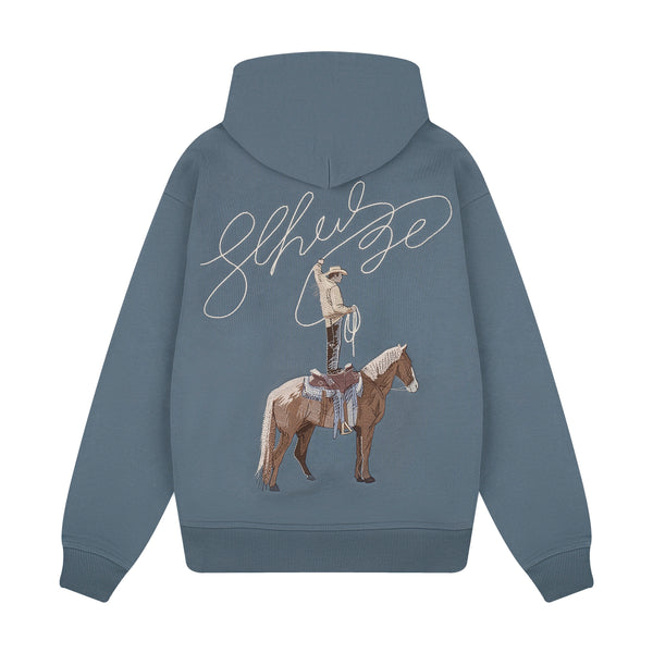 ★EMOstanceclub★ Washed Vienna horse patch zip hoodie 94e29001ccb4e.jpeg
