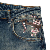 "sashiko v2" patchwork denim blue