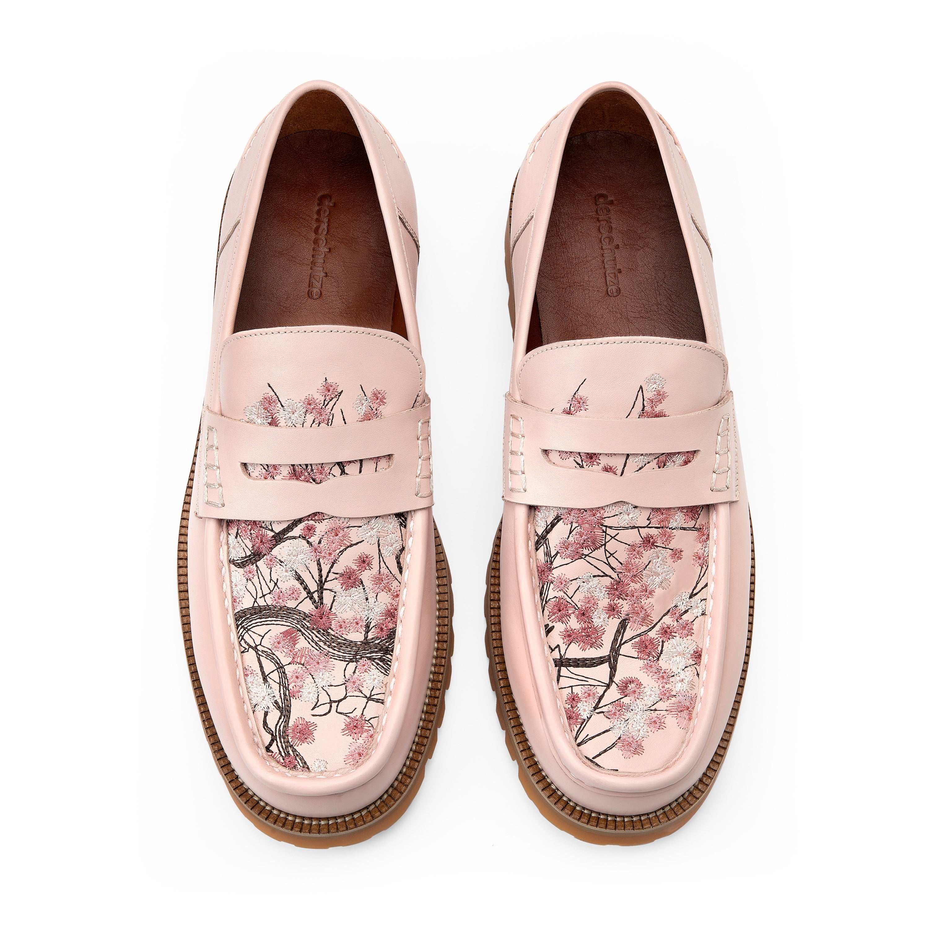 SOFTHYPHEN × SAKIAS Re LOAFERS Crepe Wedge Loafer ~ Tan Snuff Suede – 3sixteen