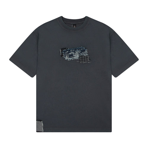 "sashiko" T Shirt anthracite