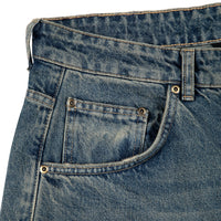 "lotus" Jorts indigo