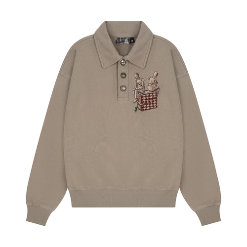 "gallery" Polo Sweatshirt