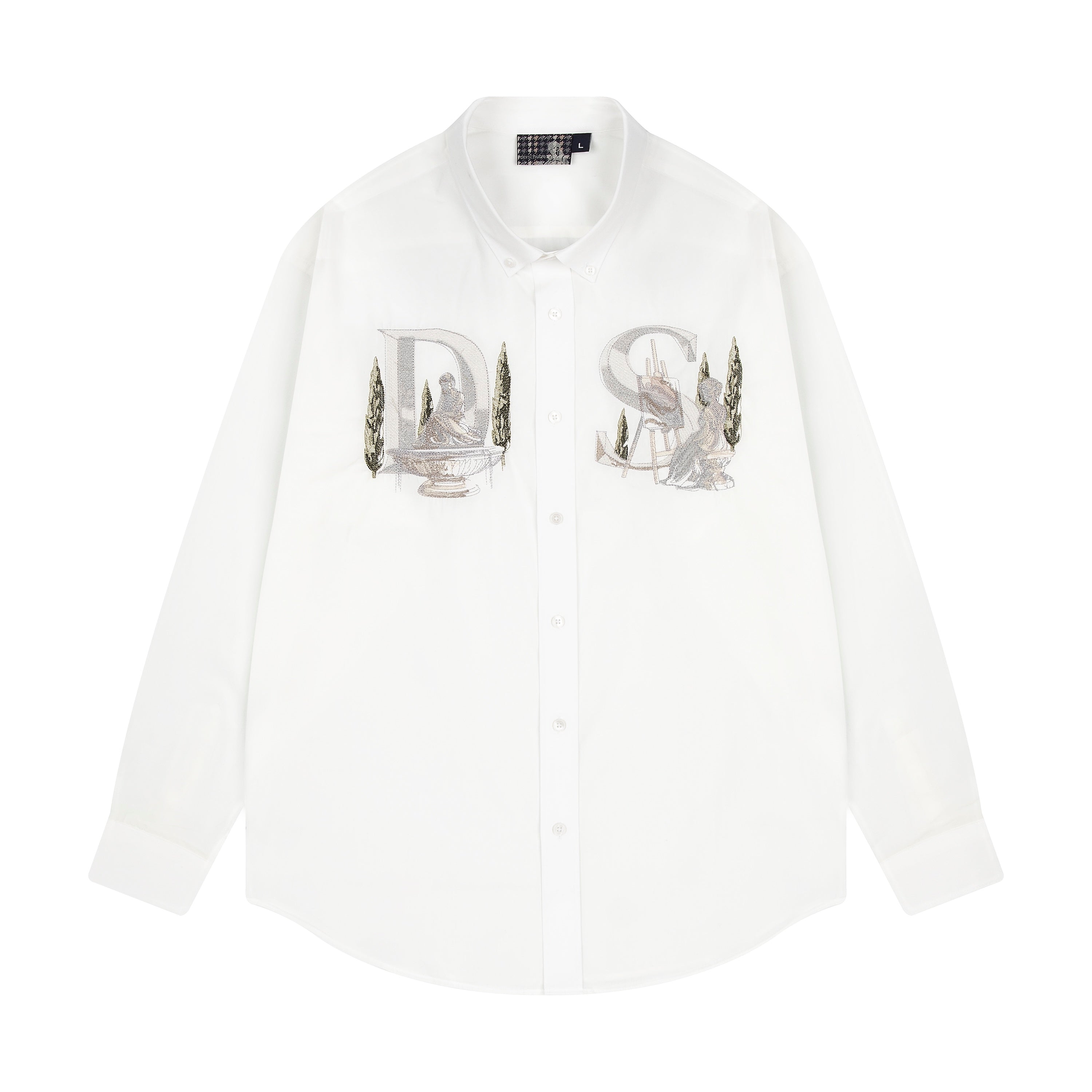 トップス UL shirt Glacier White Gondour Layered Patch Tee | GUESS