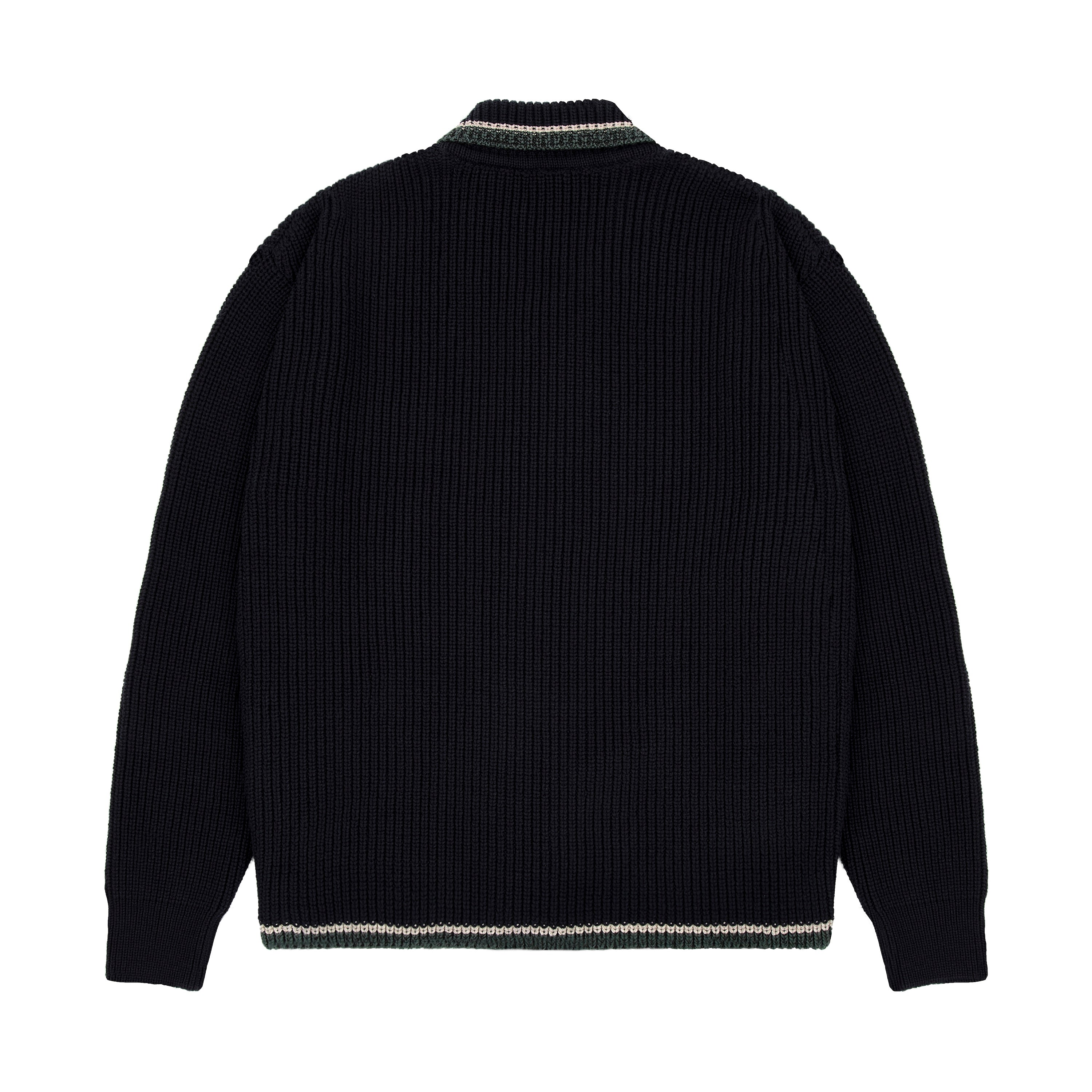 ttt_msw Knit polo cardigan（BLACK） ttt_msw Knit polo cardigan M ブラック トップス