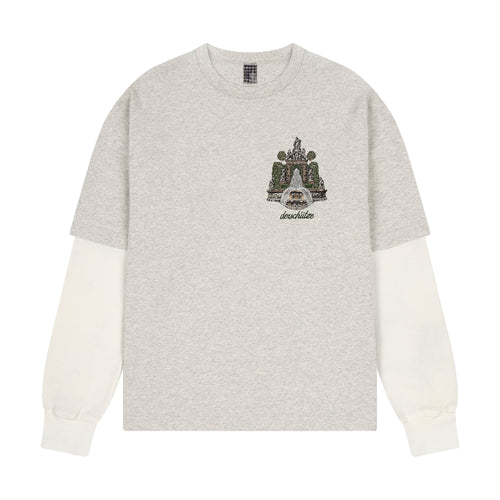 "gallery" layered Longsleeve grey melange