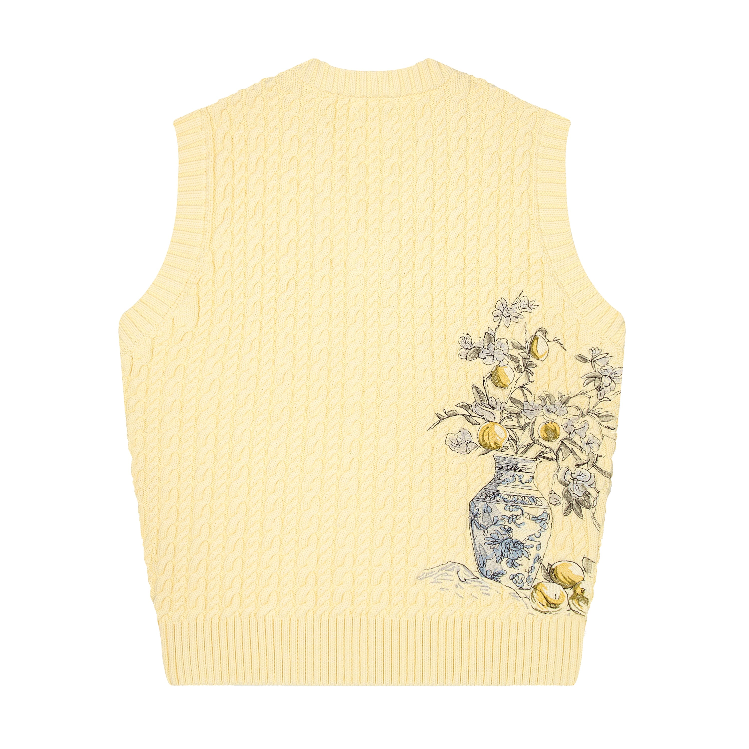 ★新品タグ付き★ Garden flower knit vest (ECRU) Frugi - Girls Cream Knit Flower Vest | Childrensalon Outlet