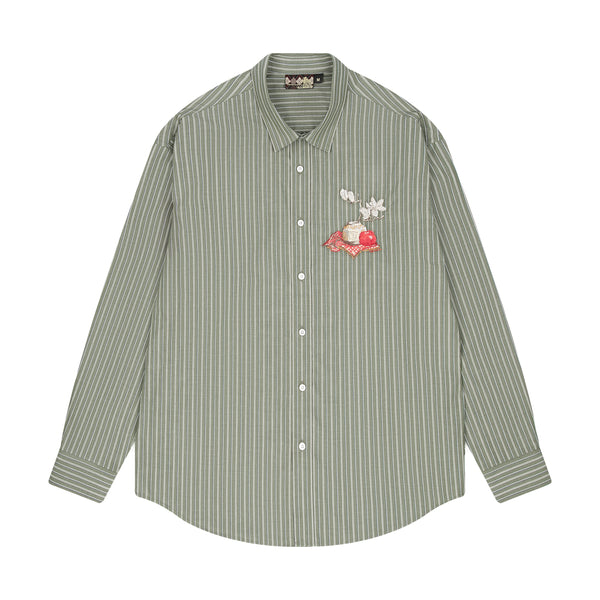 シャツ PARTIMENTO Shadow Stripe Shirts 5FT1137 PARTIMENTO