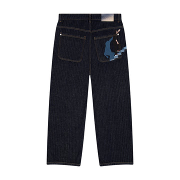 "on air" raw Denim