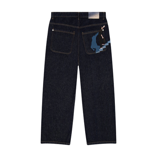 "on air" raw Denim