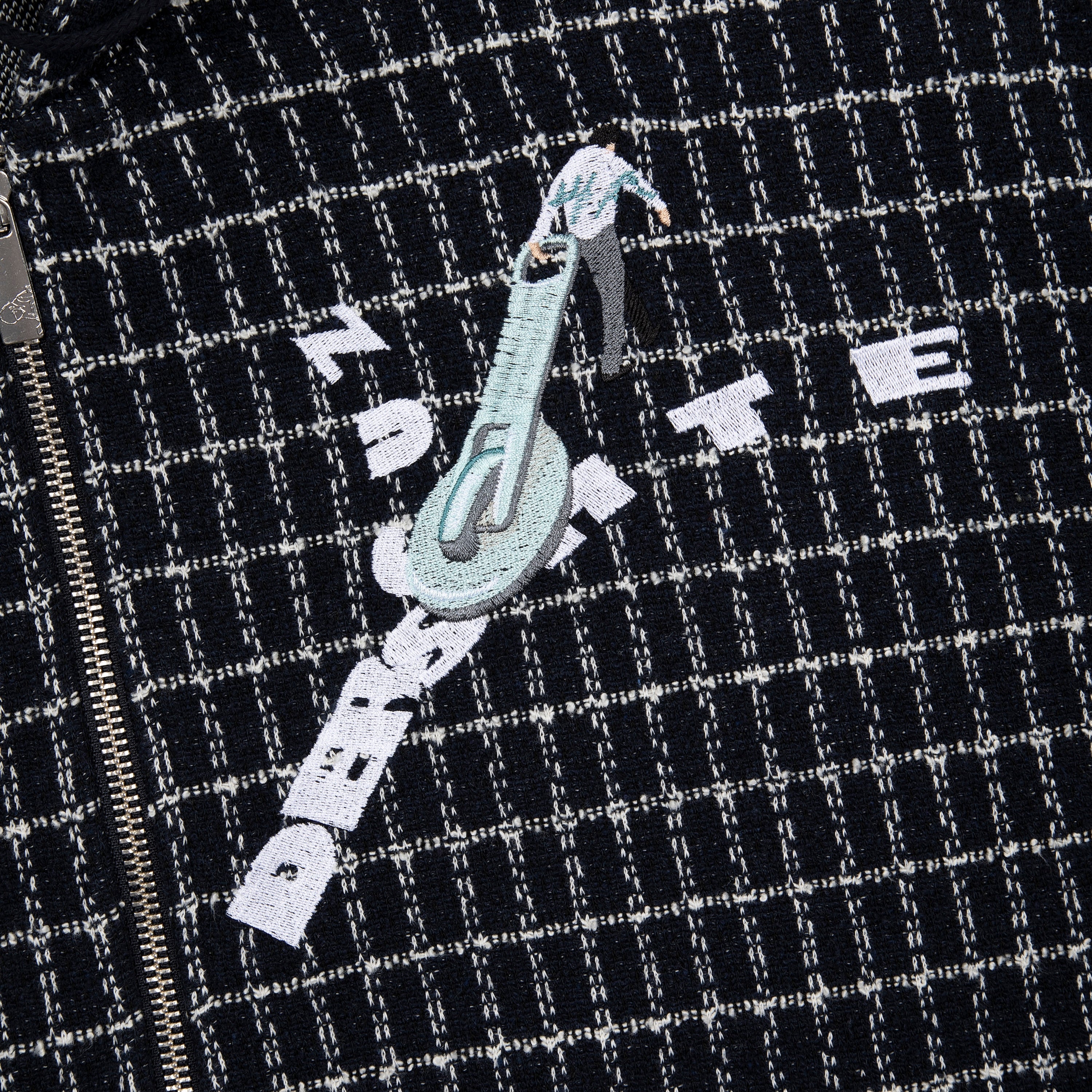 トップス S over tweed zip jacket on air