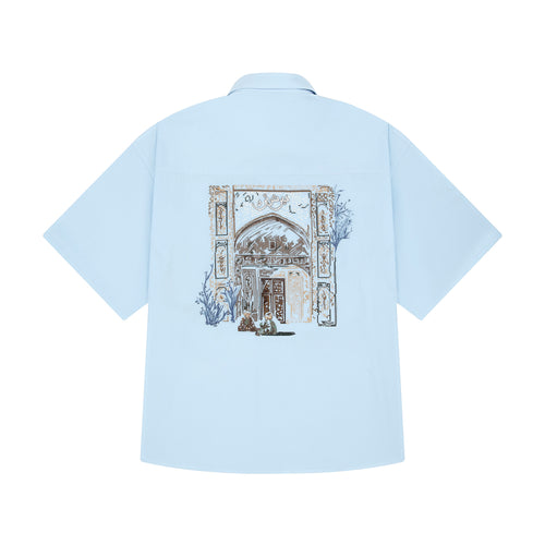 "aziza" Shirt blue
