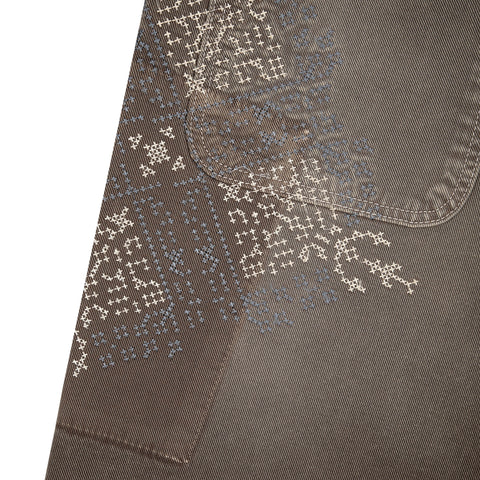 "aziza" brown washed Denim