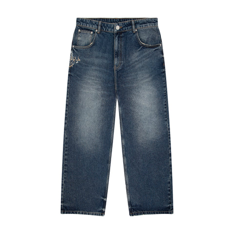 "aziza" dark indigo Denim
