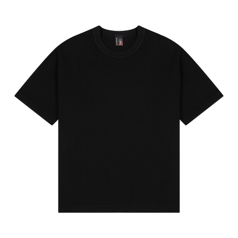 "aziza" waffle T Shirt black