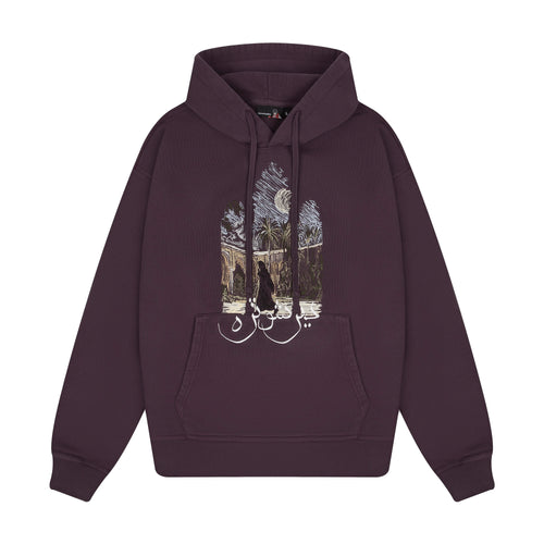 "aziza" Hoodie purple