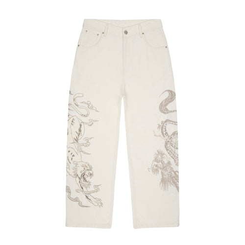 "yakuza" Denim off white