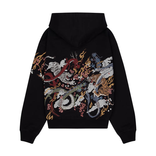 "yakuza v2" Zip Up dark grey