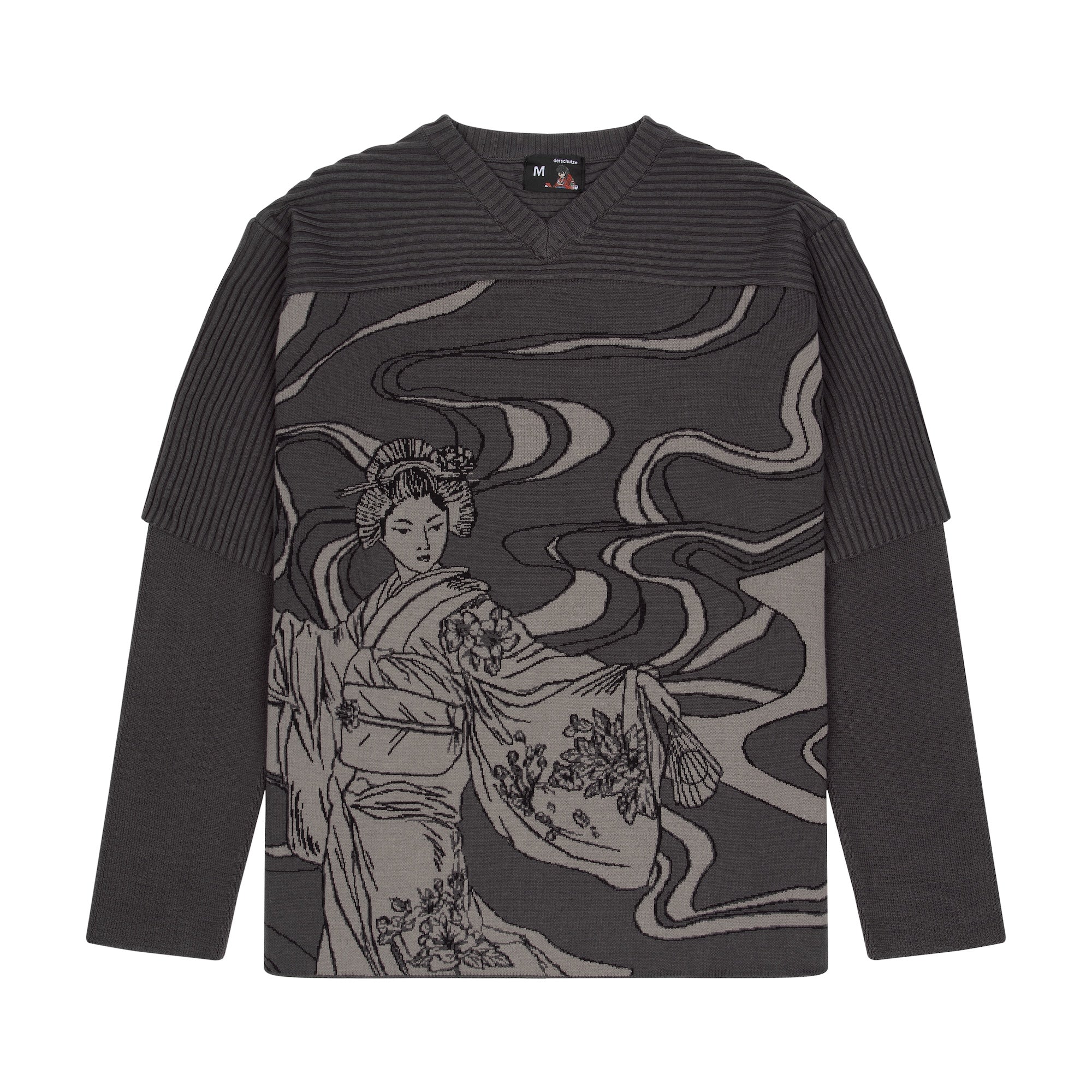 "yakuza" Layered knitted Jersey