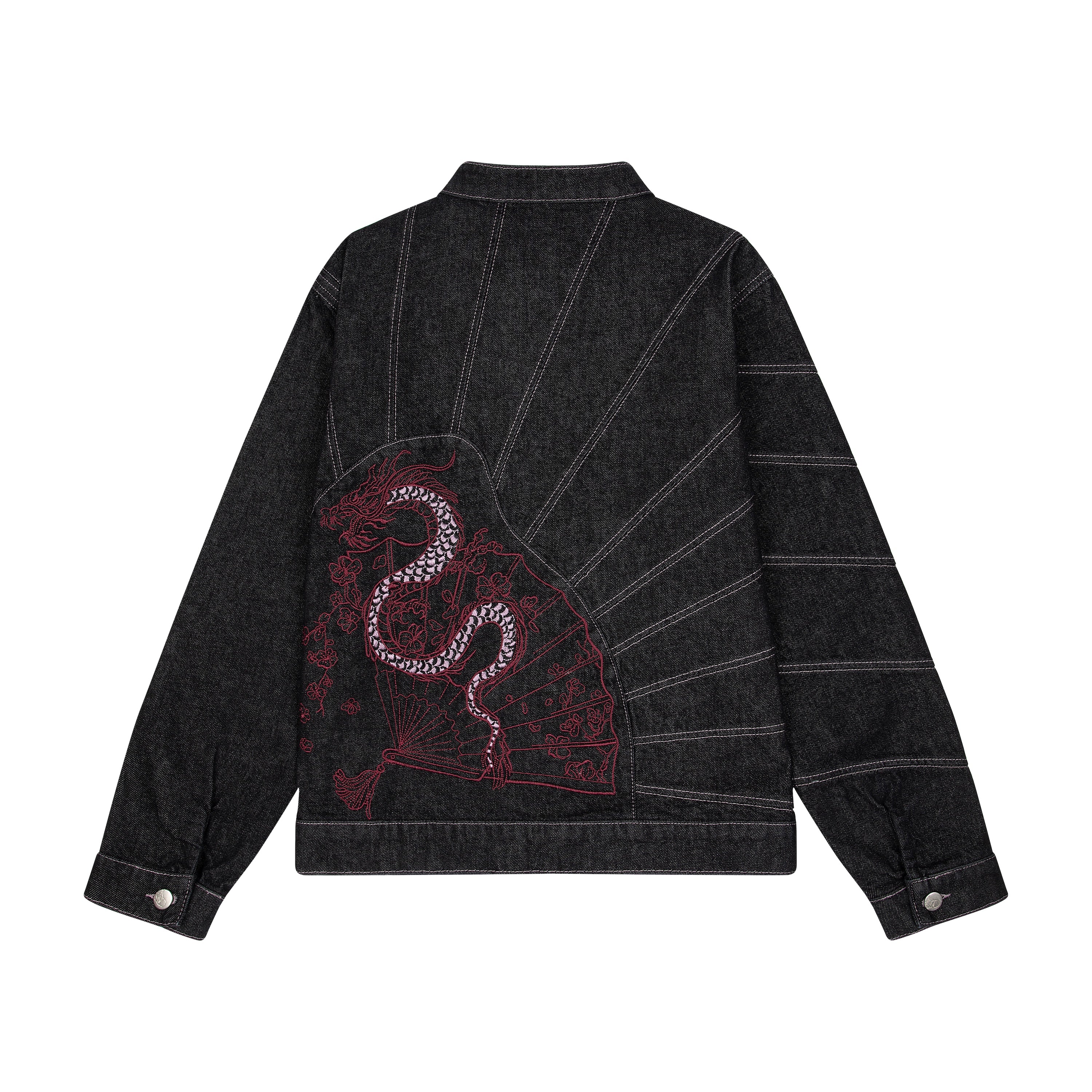 "yakuza" raw denim Jacket