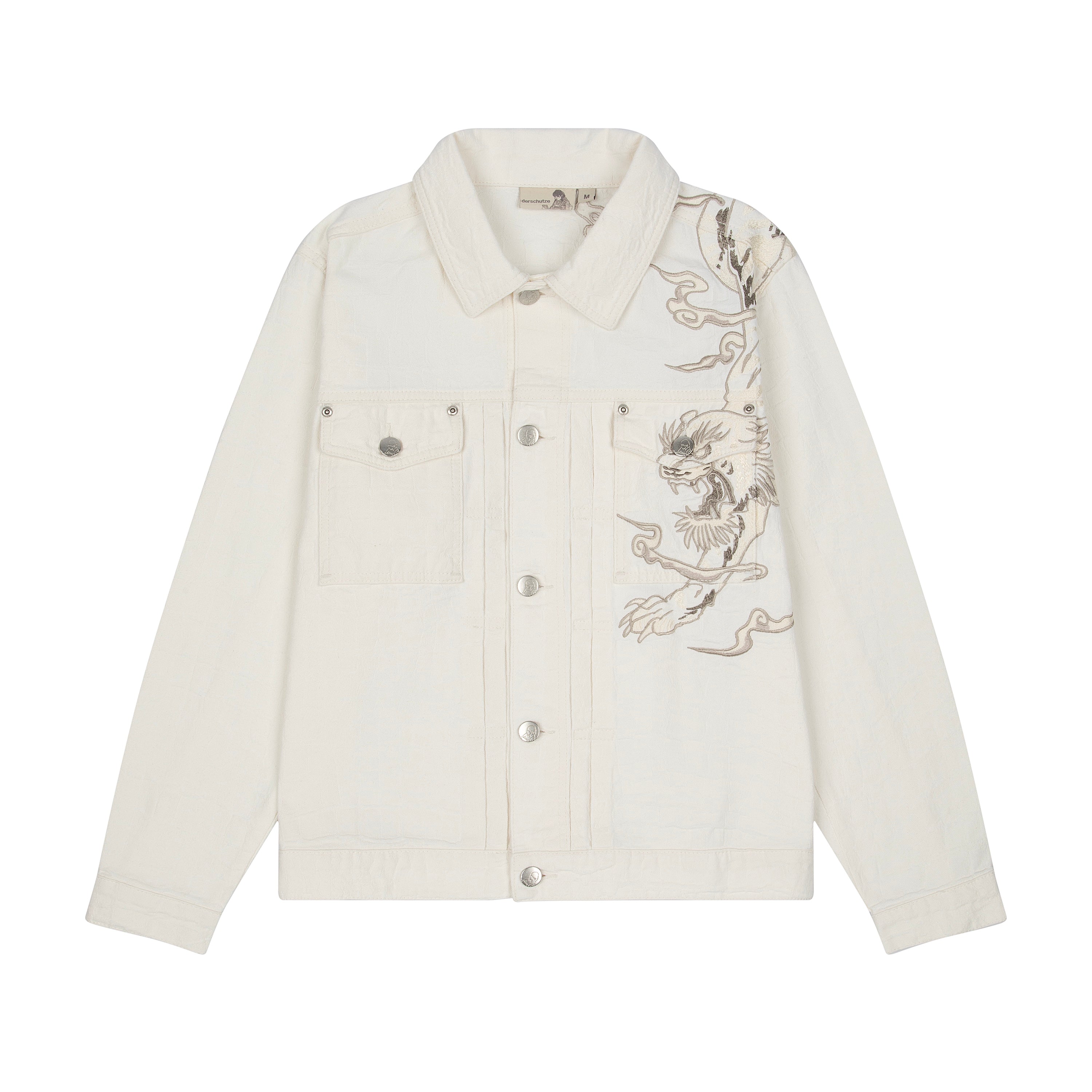 "yakuza" denim Jacket off white