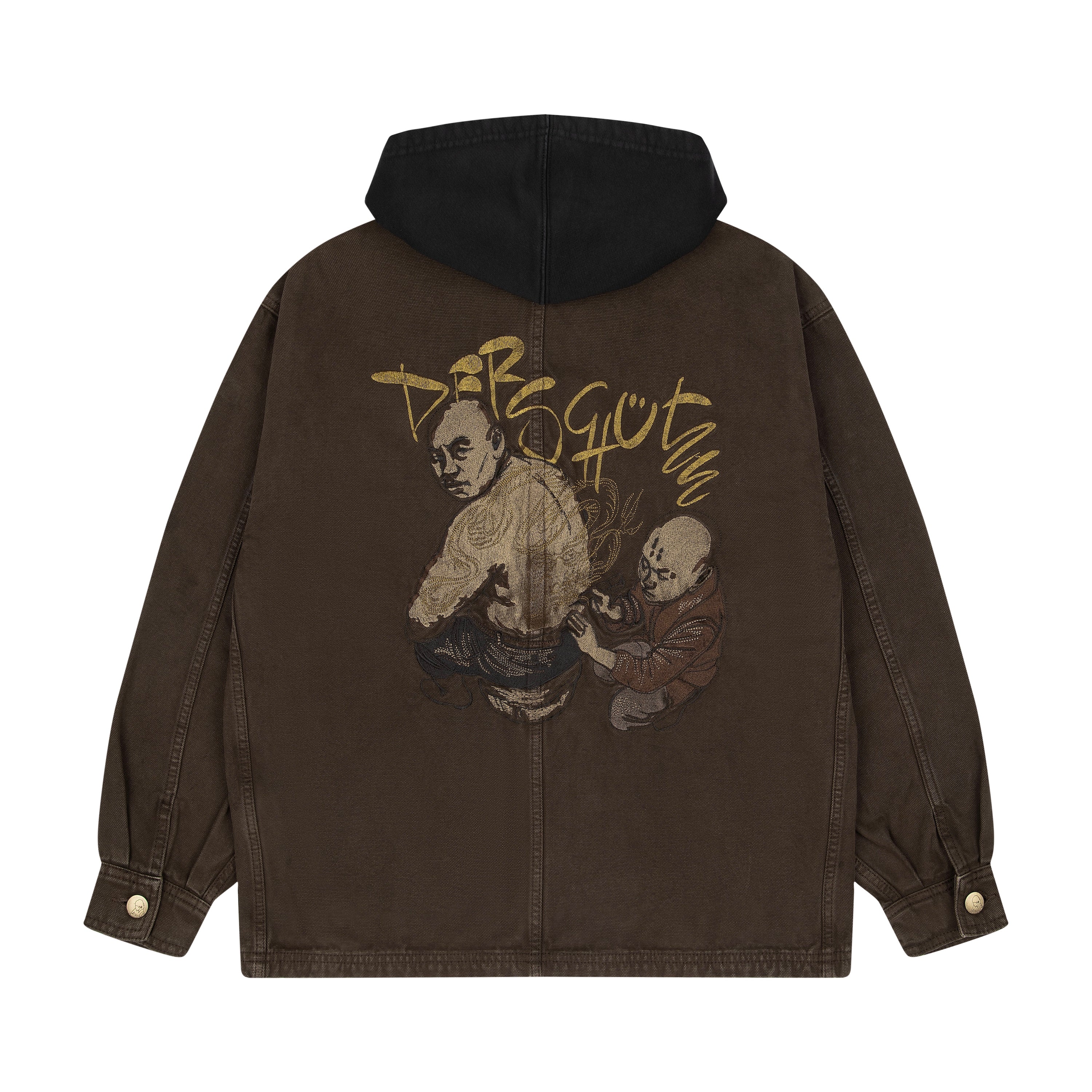 "yakuza" brown washed denim Jacket