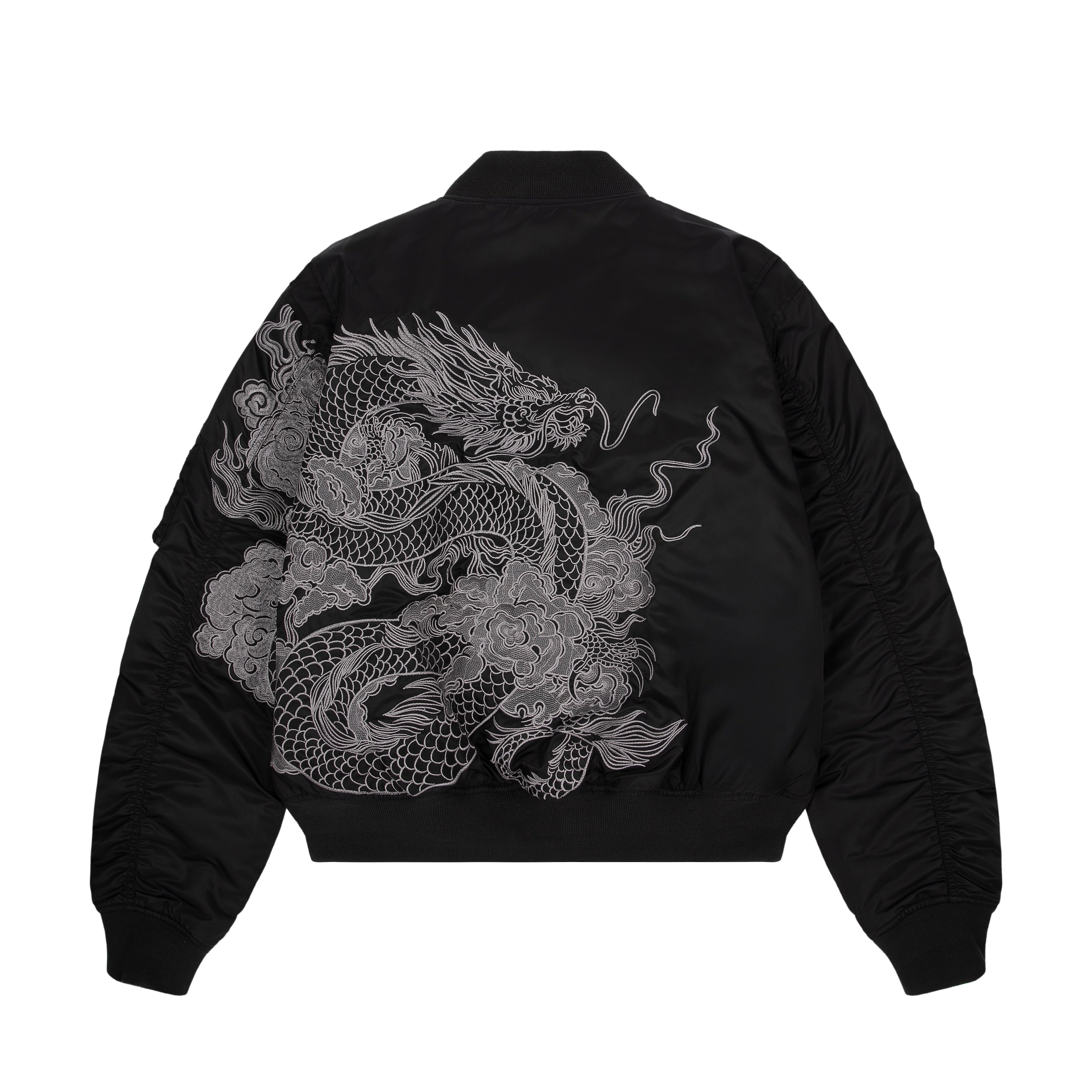 "yakuza" bomber Jacket black