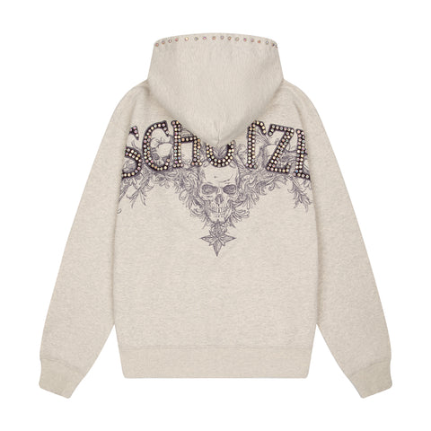 "hellboy" Zip Up grey melange