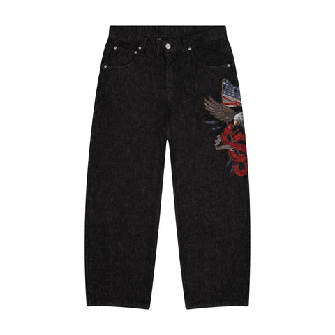 "hellboy" black raw Denim