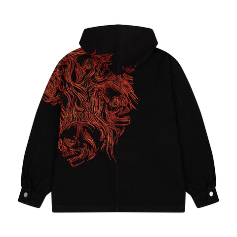 "hellboy" denim Jacket black