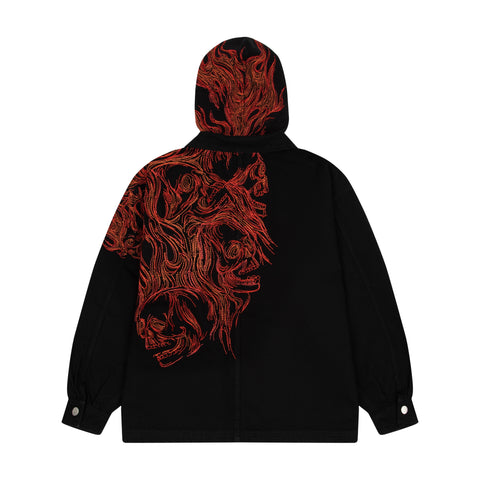 "hellboy" denim Jacket black