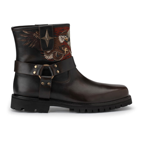"hellboy" Biker boots brown