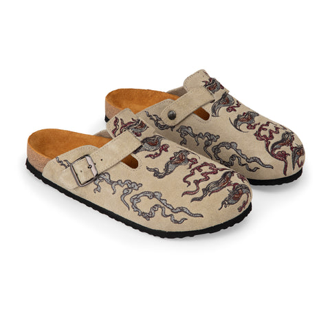 "thangka" clogs beige